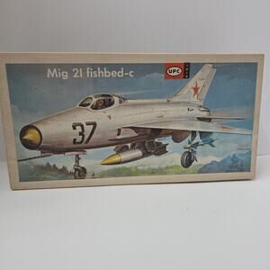 Vintage UPC Mig 21 Fishbed-c Model Plane Kit 1:72 Scale Complete